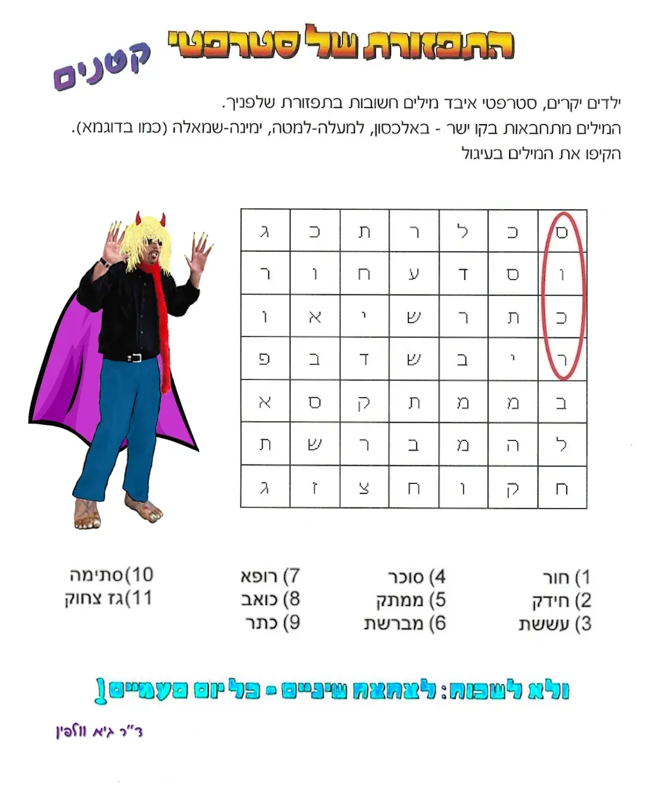 התפזורת של סטרפטי מלך החיידקים - לילדים קטנים - ד"ר גיא וולפין